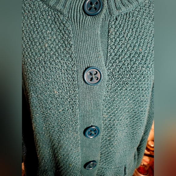 Button-up Cardigan with Bell Sleeves, Sparkly - Picture 6 of 9